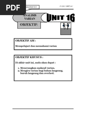 Analisis Varian 1 Pdf