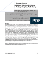 Functional Ability of Clients With Bipolar Disorders in Tertiary Hospital, Puducherry PDF