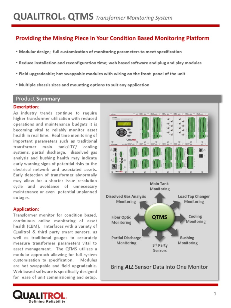 QTMS Brochure Rev2 | PDF | Transformer | Relay