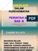 Elaun Dalam Perkhidmatan (Bab B)