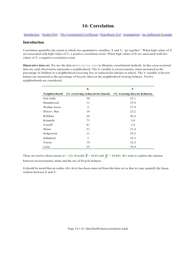 Correlation | PDF | Correlation And Dependence | Coefficient Of ...