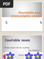 Countable Uncountable Nouns