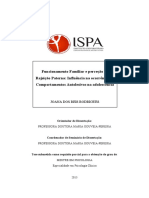 Funcionamento Familiar, Rejeição Paterna e Comportamentos Autolesivos na Adolescência