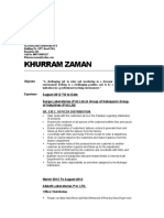 Khurram Zaman: Objective