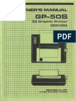 Seikosha GP-50S OwnersManual