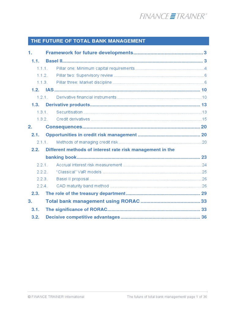 Future of Bank Management | PDF | Asset Backed Security | Securitization