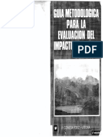 Guía Metodológica para La Evaluación Del Impacto Ambiental - Conesa Fdez - Vítora