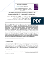 Correlating Nonlinear Parameters of Resilient Modu (1)