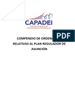 Compendio de Ordenanzas Plan Regulador de Asuncion