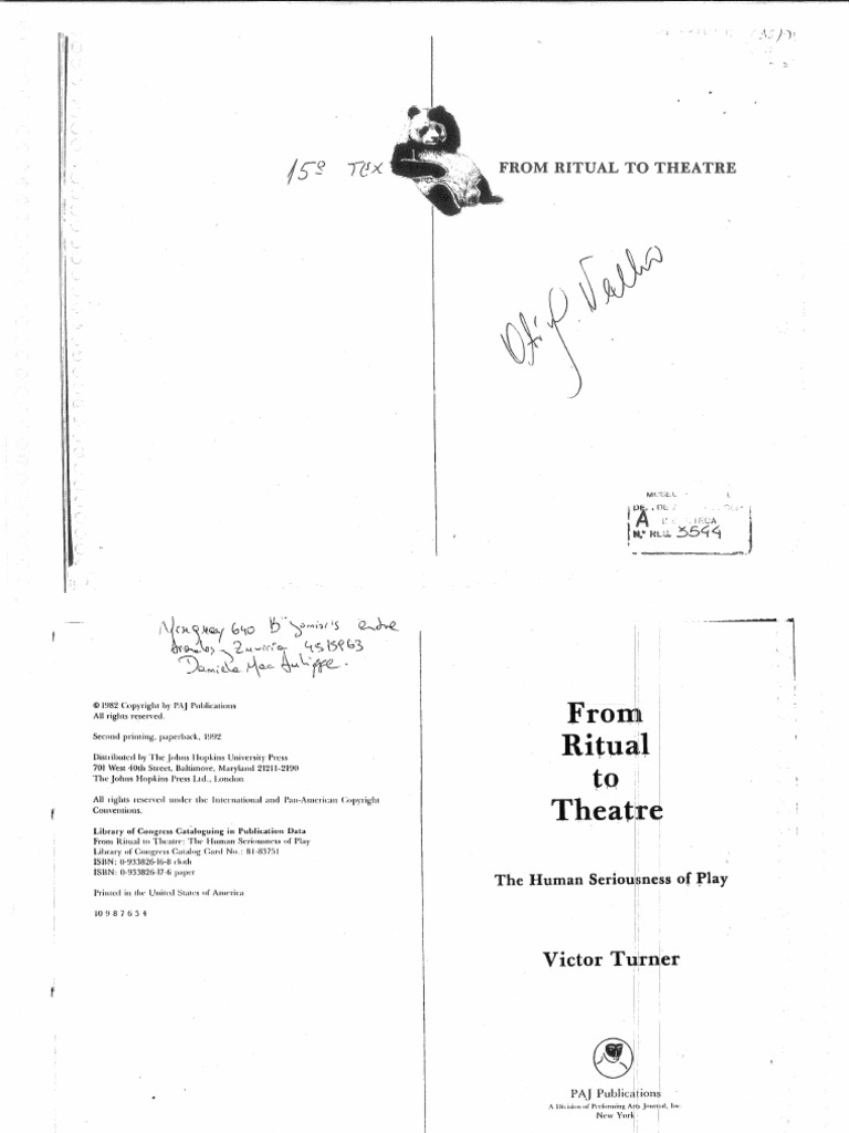 Victor Turner-From Ritual To Theatre | PDF