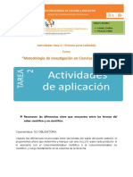 Actividad 2 - Primer Parte - Editable Ciencias Naturales