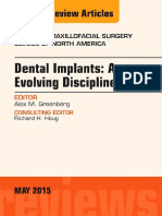 Dental Implants - An Evolving Discipline - An Issue of Oral and Maxillofacial Clinics of North America (The Clinics - Dentistry) (UnitedVRG)