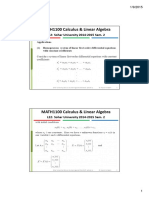 MATH1100 Calculus & Linear Algebra: L22: Sohar University 2014-2015 Sem. 2