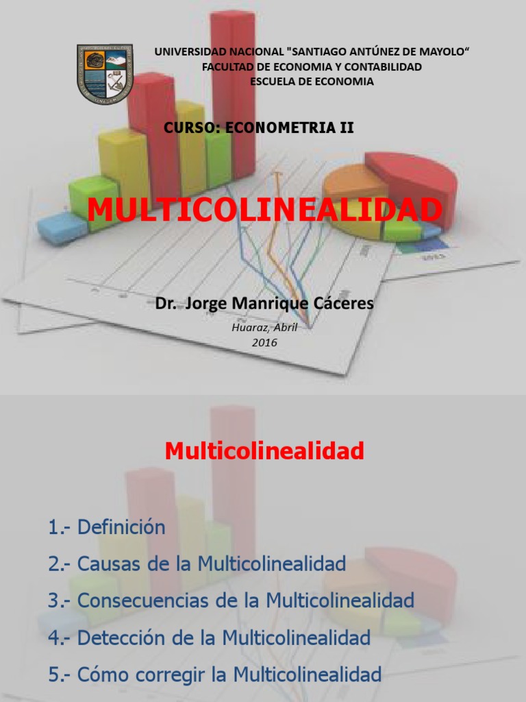 1 Multicolinealidad 1 | PDF | Multicolinealidad | Estadísticas