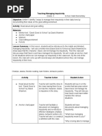 Teaching Managing Impulsivity Lesson Plan