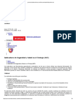 Indicadores e Indices de Seguridad y Salud en El Trabajo