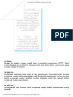 Doa Untuk Anak-Anak Pelajar Yang Menduduki UPSR