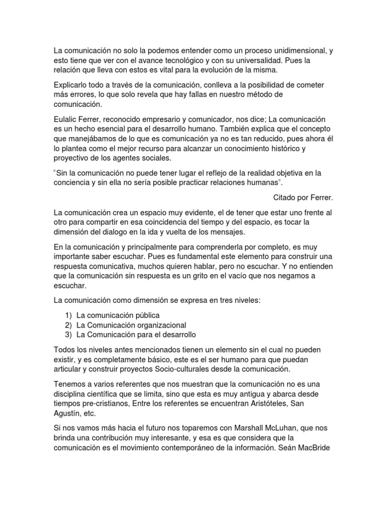 Parte 1 Comunicación Minimedios | PDF | Comunicación | Conocimiento