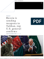 Russia Is Sending Weapons To Taliban, Top U.S. General Confirms - The Washington Post