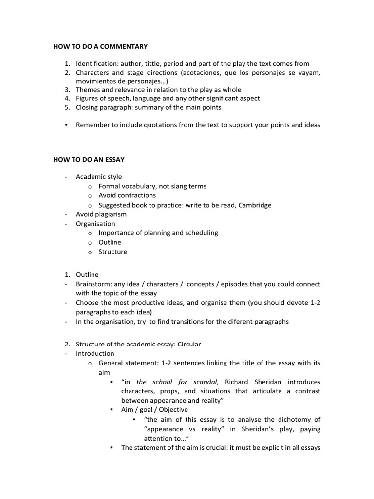 Commentary: Essay  PDF  Paragraph  Essays