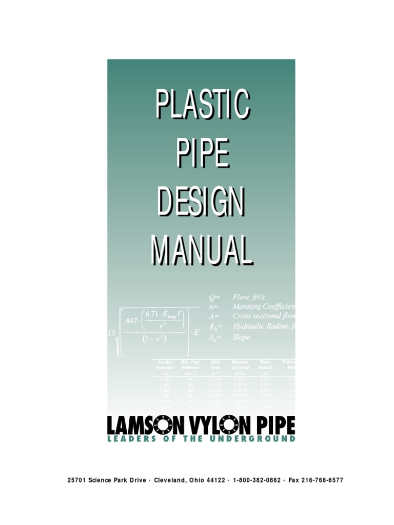 Plastic Pipe Design Manual PDF Buckling Pressure