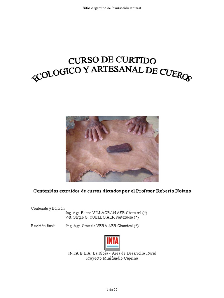 CURTIDO DE CUEROS Piel Vacas