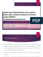 Aspirin Plus Dipyridamole Versus Aspirin Alone After Cerebral