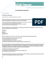 CCNA 1 v5.0 ITN Practice Final Exam Answers: Introduction To Networks