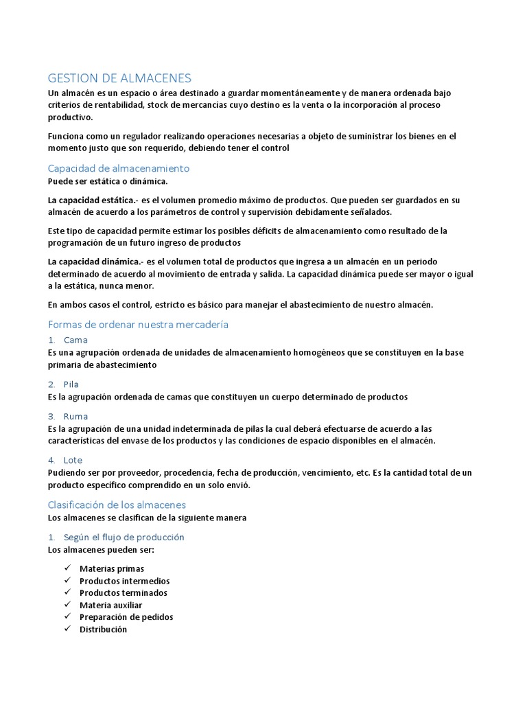 Gestión Eficiente de Almacenes | PDF | Almacén | Logística
