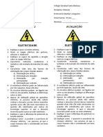 avaliação eletricidade