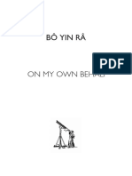 Bo Yin Ra - On My Own Behalf