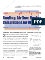 UFAD Airflow Design Calculation