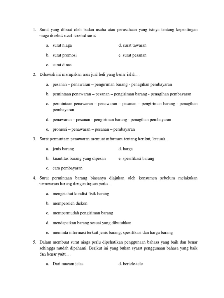 Soal Produktif 1 X Tn