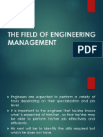 The Field of Engineering Management