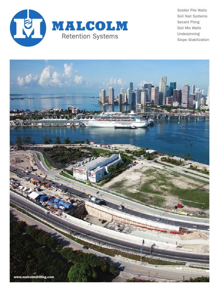 Malcolm Retention Systems Brochure Deep Foundation - 