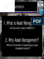 Overview Presentation: 1. What Is Asset Management? 2. Why Asset Management?