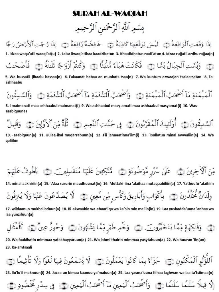 Al Waqiah Pdf