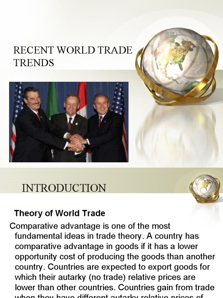 Recent World Trade Trends Pdf World Trade Organization Non Tariff