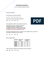 Problemas de Estadistica