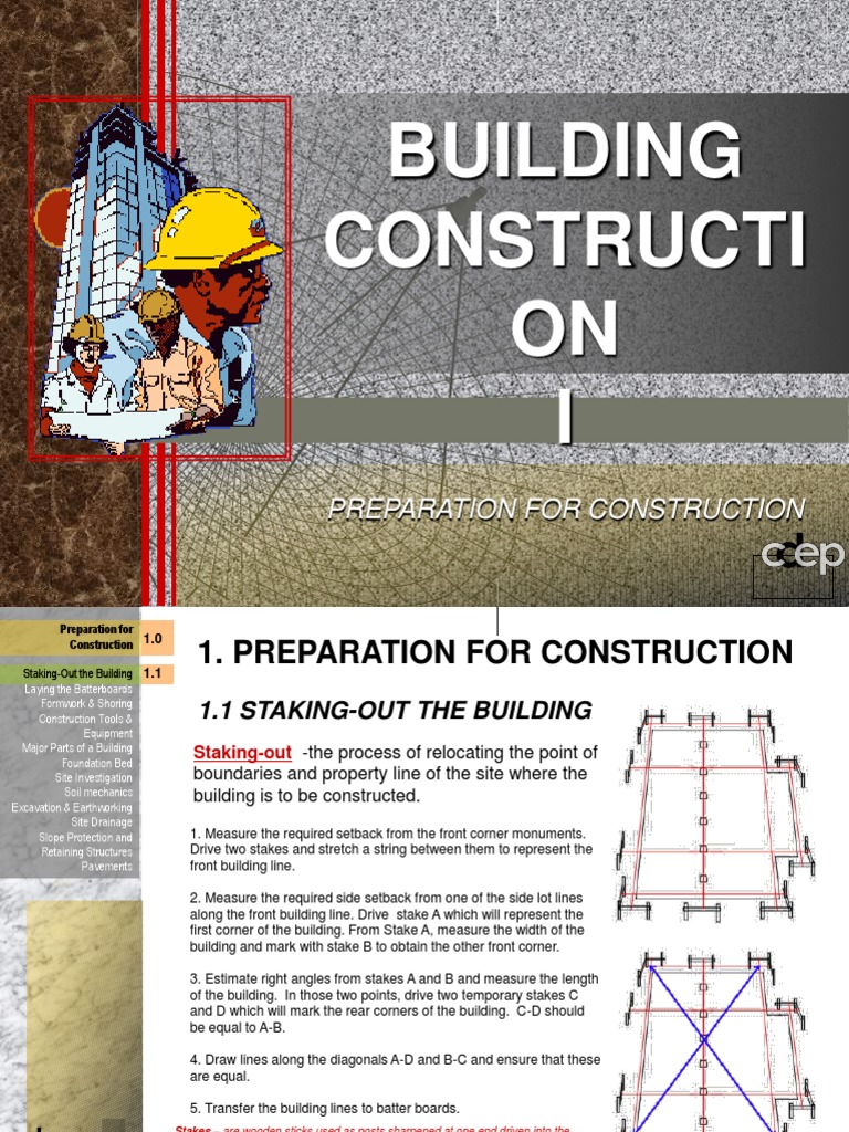 Construction Preparation Guide | PDF | Basement | Concrete