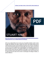 Postcolonial Thoughts: Out of Many, One People-Notes On Stuart Hall's Cultural Identity and Diaspora Essay