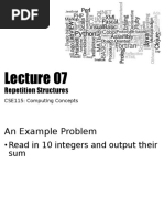 CSE115Lecture07RepetitionStructures_Part01