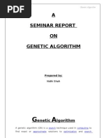Download Genetic Algorithm Report by Nidhi Shah SN37240917 doc pdf
