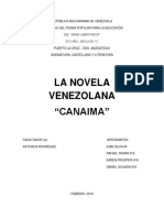 Analisis de La Novela Venezolana Canaima