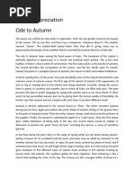 Download Critical Appreciation Ode to Autumn by noorkinza SN372410710 doc pdf