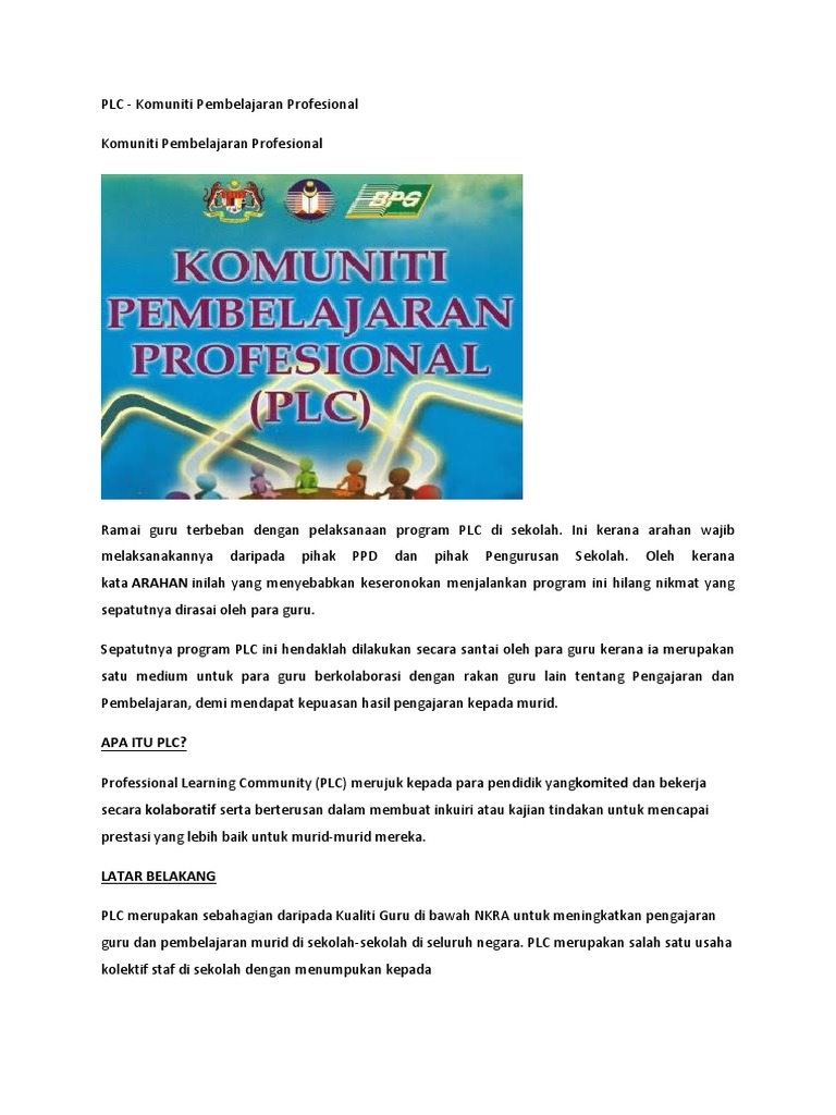 Apa Itu Plc Dalam Pendidikan Ranc Akbana