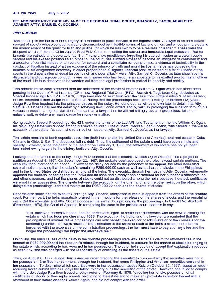 Ethics Cases Pdf Complaint Lawsuit