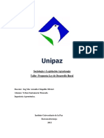 Ensayo Ley de Desarrollo Rural