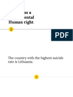 Suicide As A Fundamental Human Right