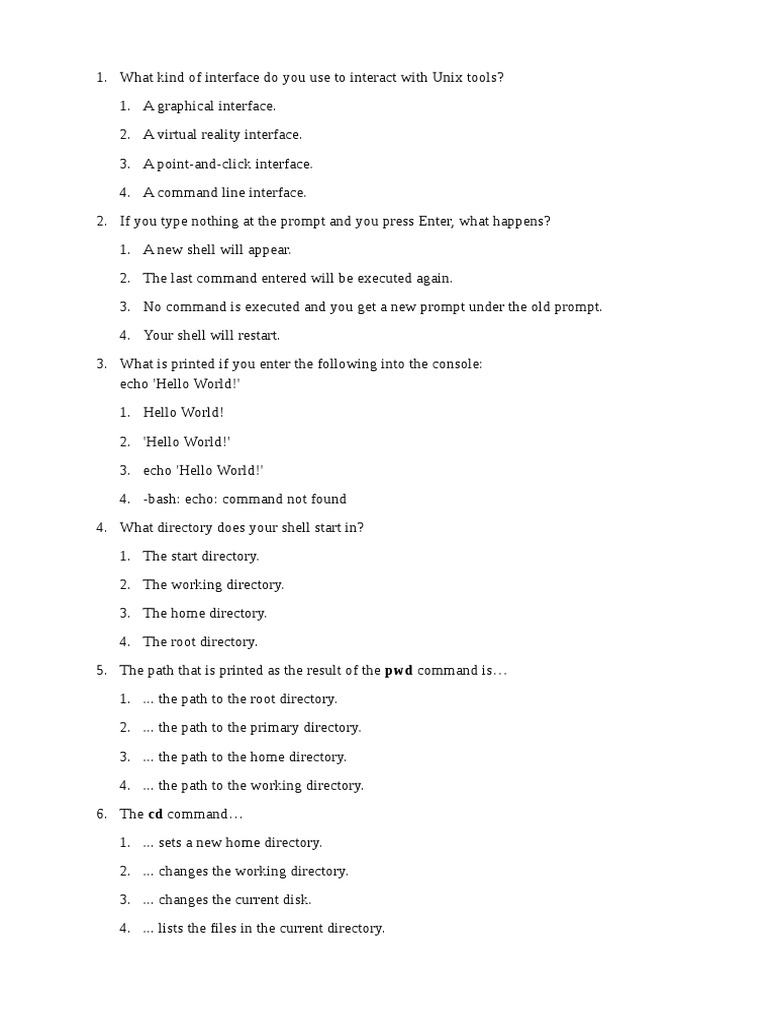 Unix Command Line Basics Explained | PDF | Command Line Interface ...